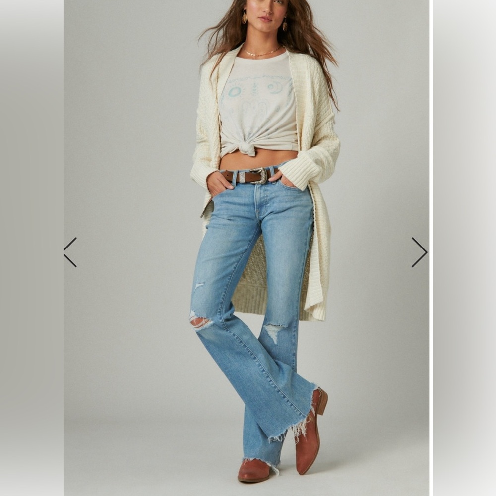 Lucky Brand Sweet Mid Rise Flare